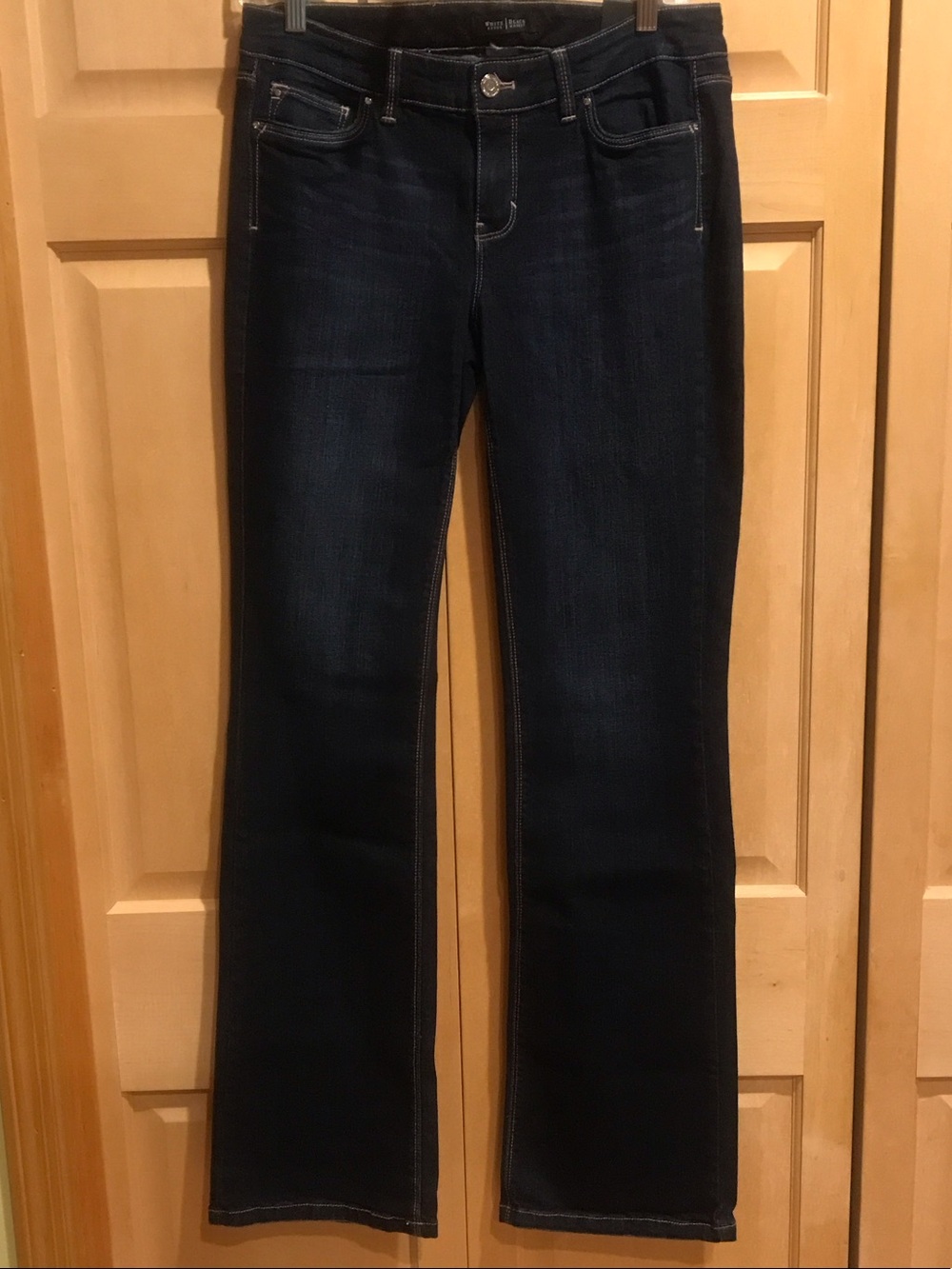 New White House Black Market Dark Blue Flare Jeans